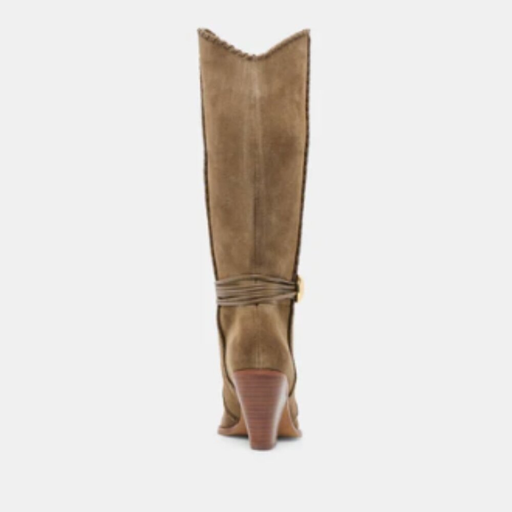 Dolce Vita NIB Jody Boots Olive Suede, 7.5 - Picture 3 of 12